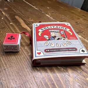 The Little Book Of SOLITAIRE: 40 FORTY GAME Versions & TINY CARD DECK 2002 NEW